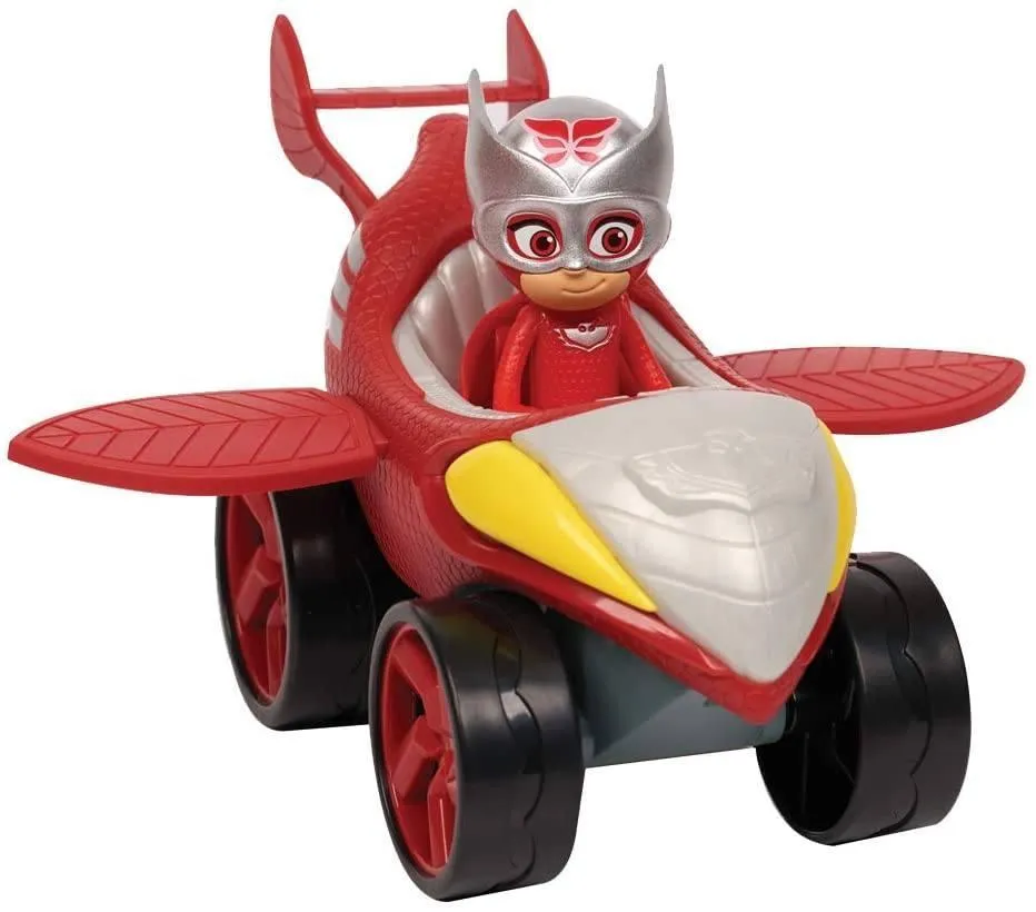 PJ Masks Owl Glider Power Racers Reptile Figure Battle Replica