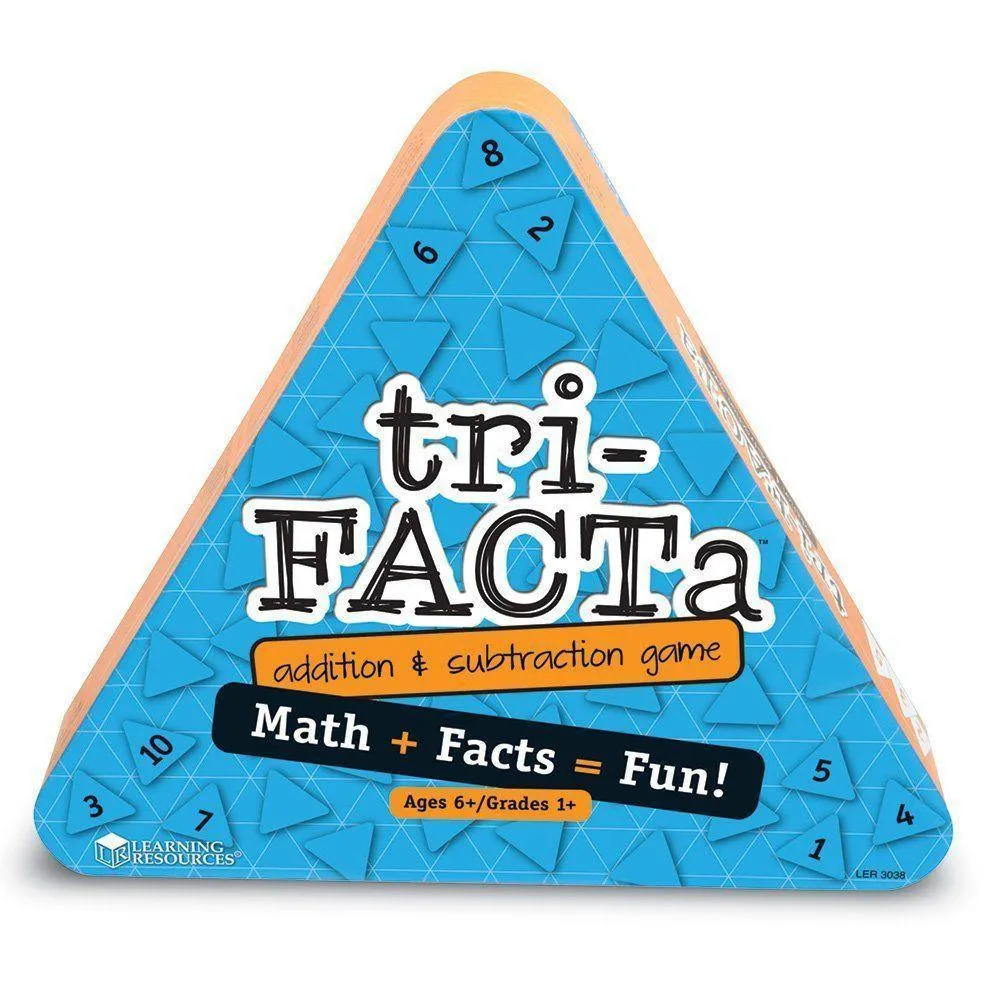 Learning Resources tri-FACTa! Addition and Subtraction Game National Treasure Graffiti Figure