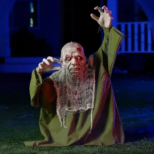 JOYIN Halloween Animated Zombie Groundbreaker with Movable Arms Spooky Treats