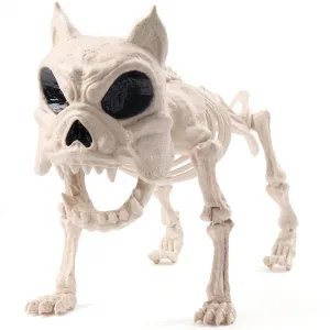 16in Halloween Poseable Puppy Skeleton Pose-N-Stay Plastic Dog Bones Haunted Accents Mystical Decorations