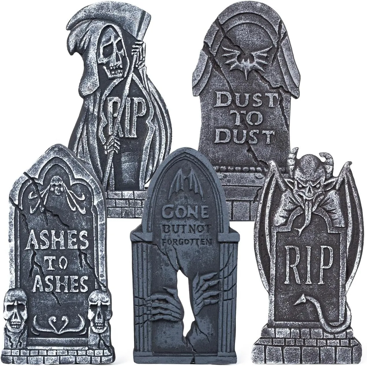 Mystical Decorations Halloween 17in Foam Tombstone (demon) With 12 Bonus Stakes