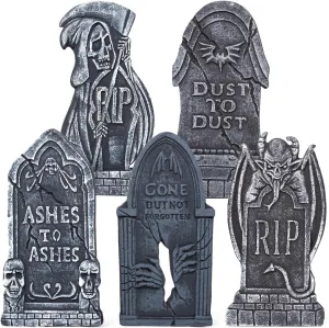 Mystical Decorations Halloween 17in Foam Tombstone (demon) With 12 Bonus Stakes