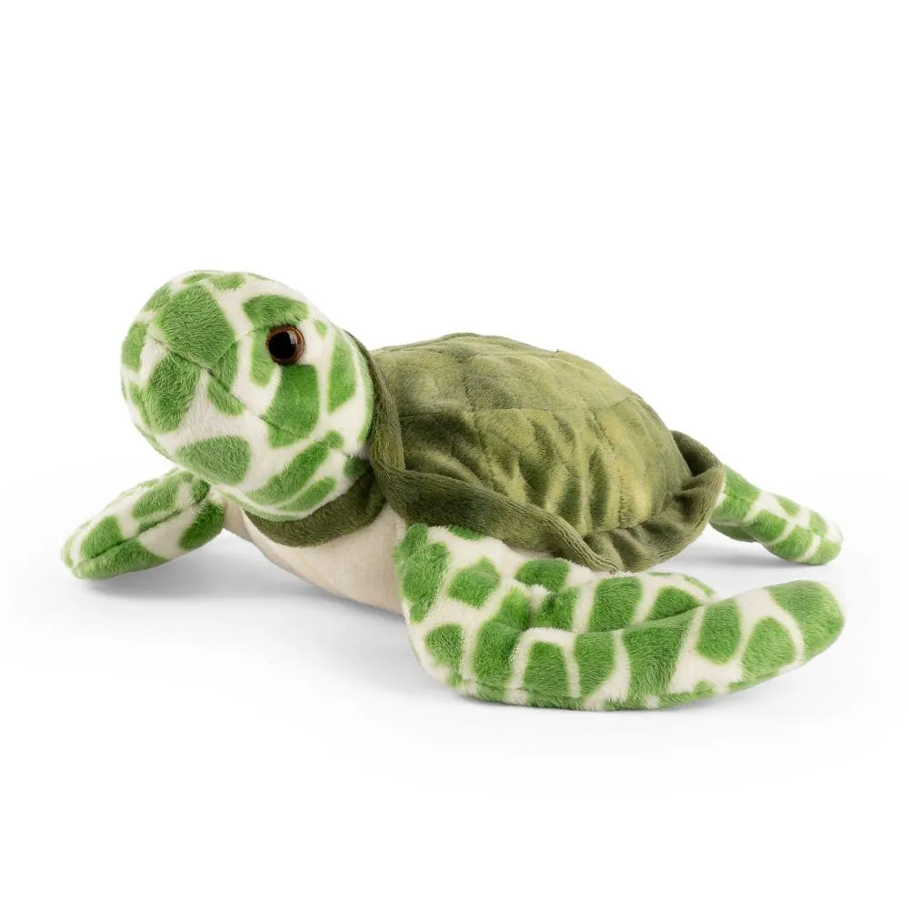 LIVING NATURE Sea Turtle Soft Toy 27cm Deep Sea Diver Rubber Toy