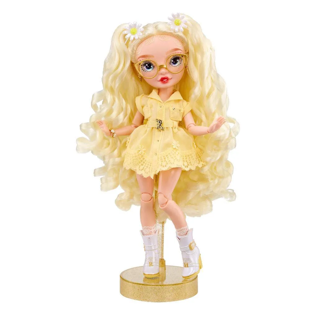Story Driven Rainbow High Delilah Fields - Buttercup Yellow Fashion Doll