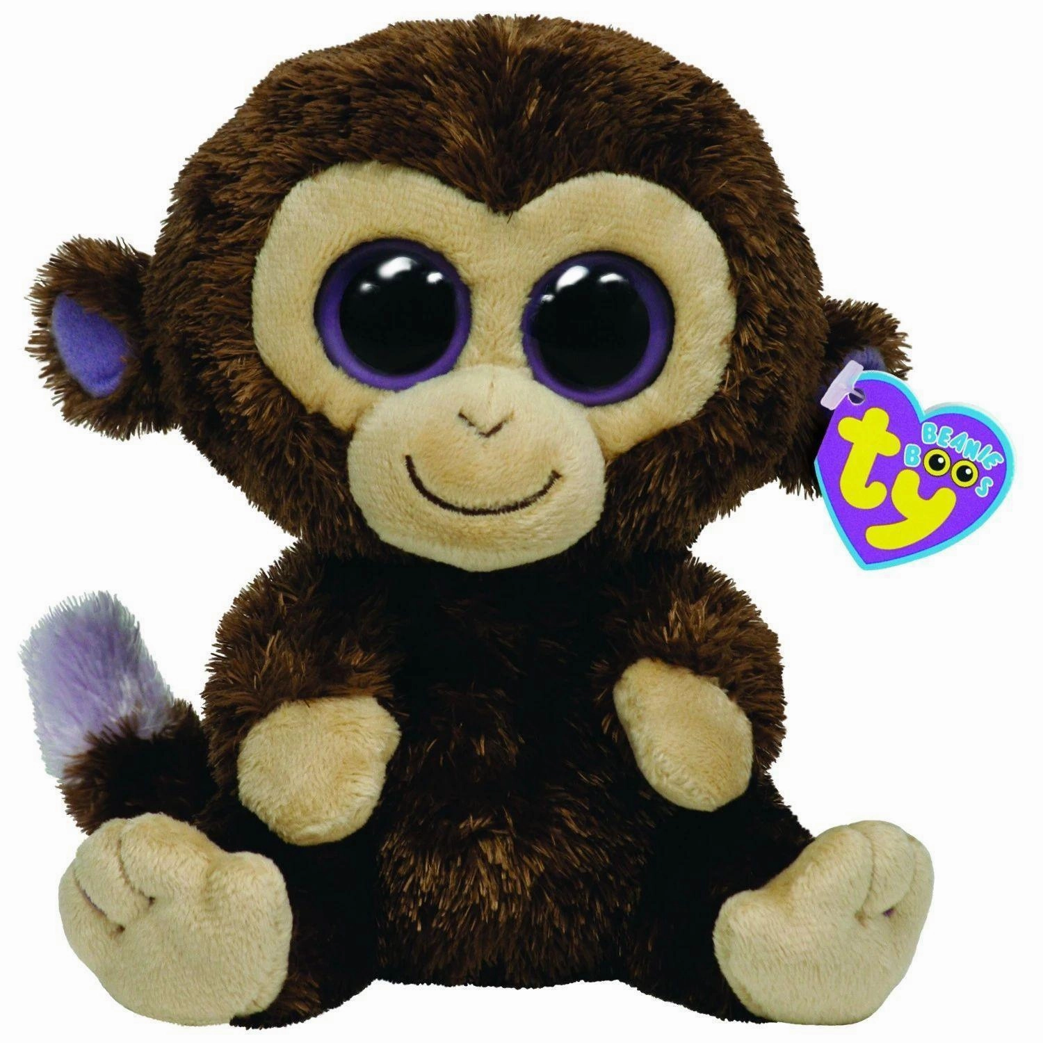 Event Souvenir Vibrant Colors Ty Beanie Boo Coconut The Monkey Plush 25cm