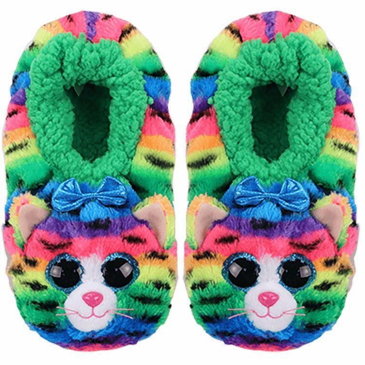 Maximalist Art Ty Fashion Slippers Tigerly Cat - Size 32-34