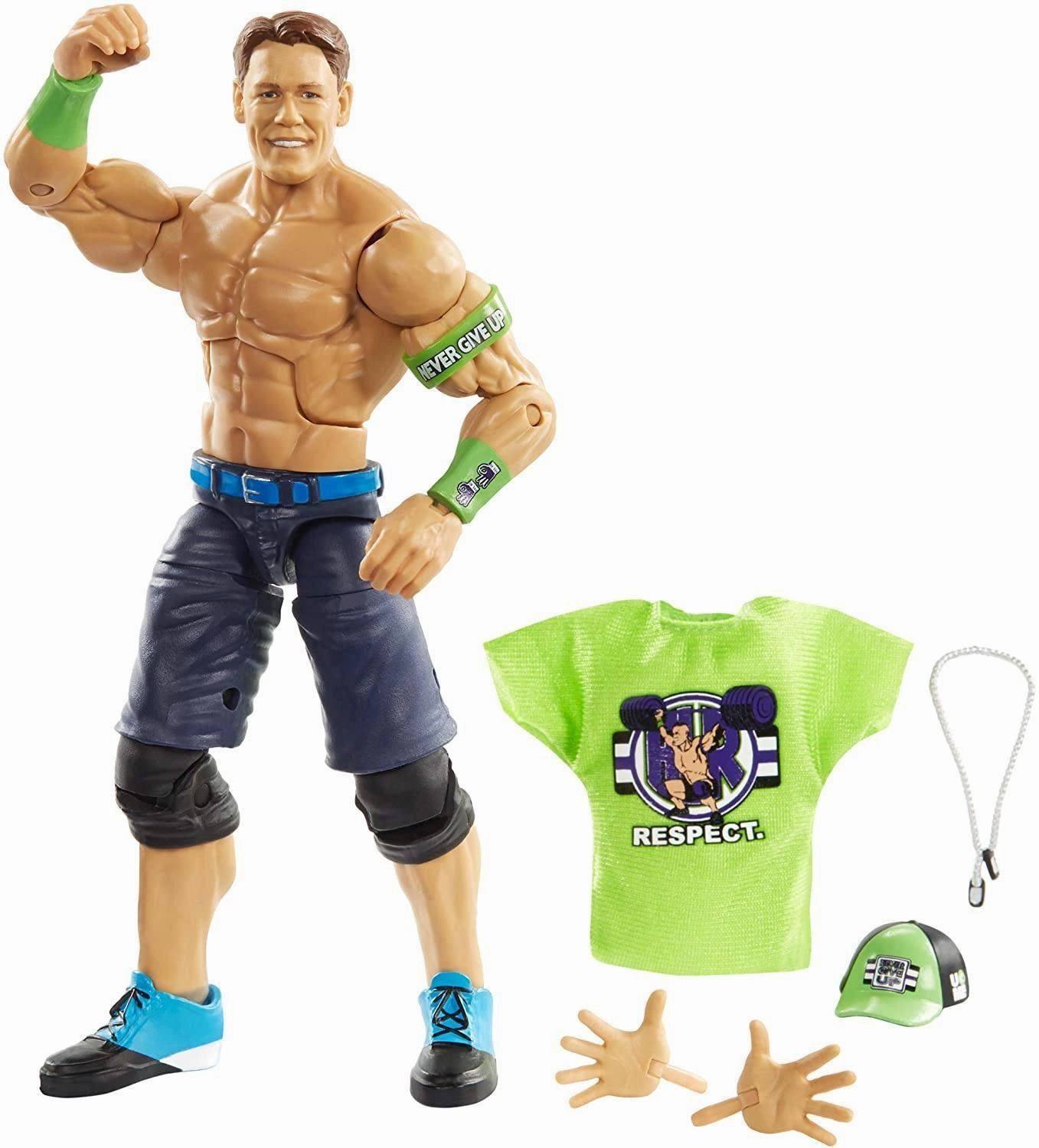 Sports Star WWE GCL61 Elite Collection John Cena Deluxe Action Figure with Realistic Facial Detailing