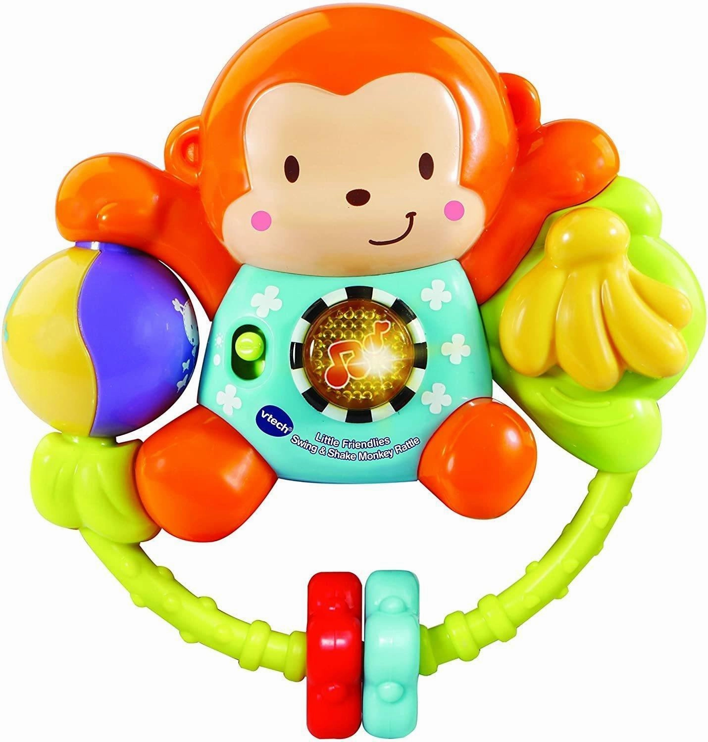 VTech Little Friendlies Swing & Shake Monkey Rattle Gift Bundle Sports Memorabilia