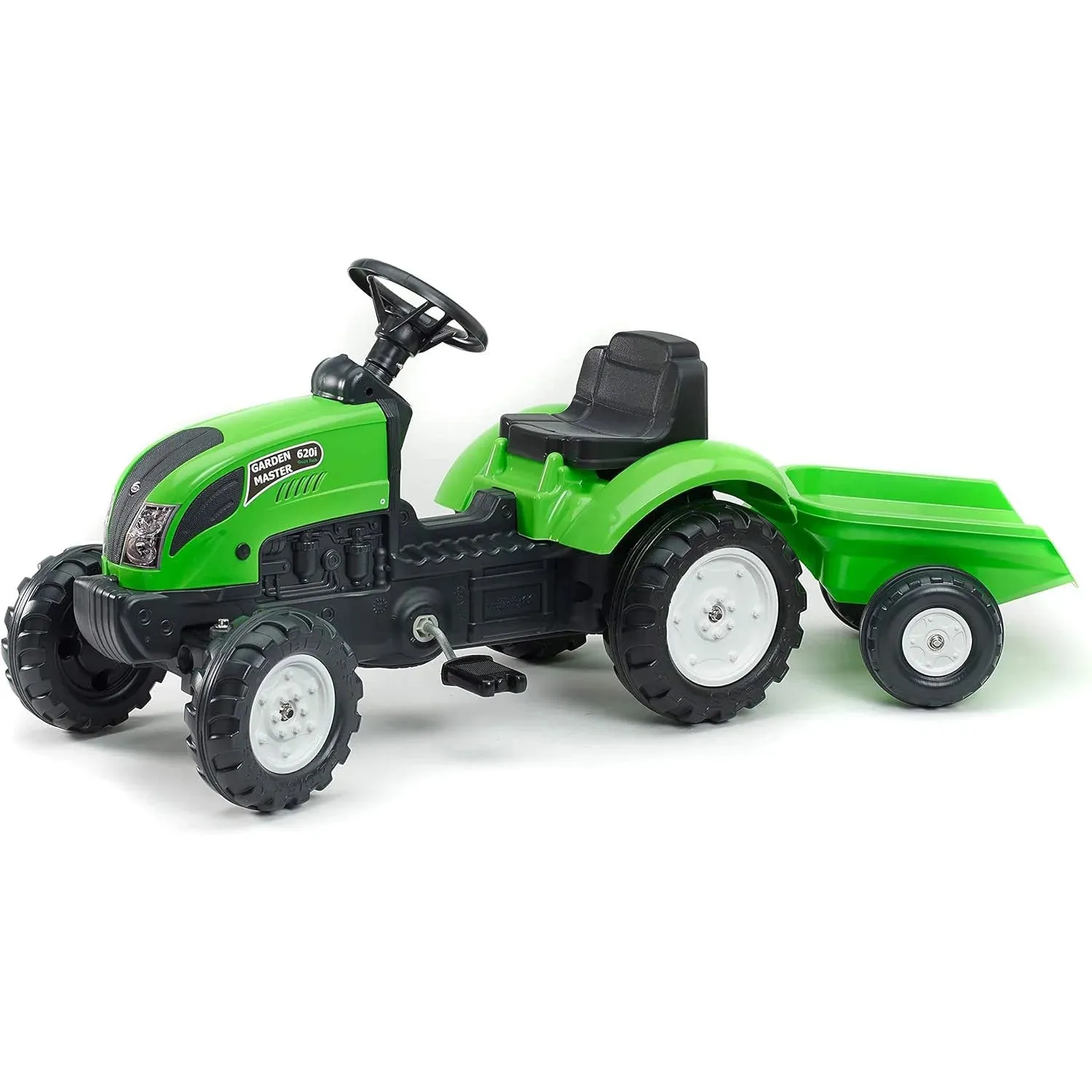 Minimalist Home Falk Green Garden Master 620i Kids Ride-on with Trailer