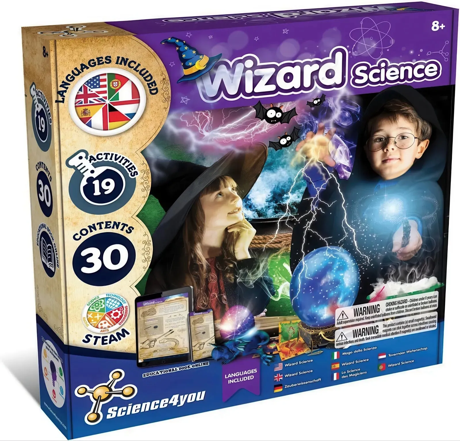 Cute Collectible Resin Statue Science4you Wizard Science - Experiment Set