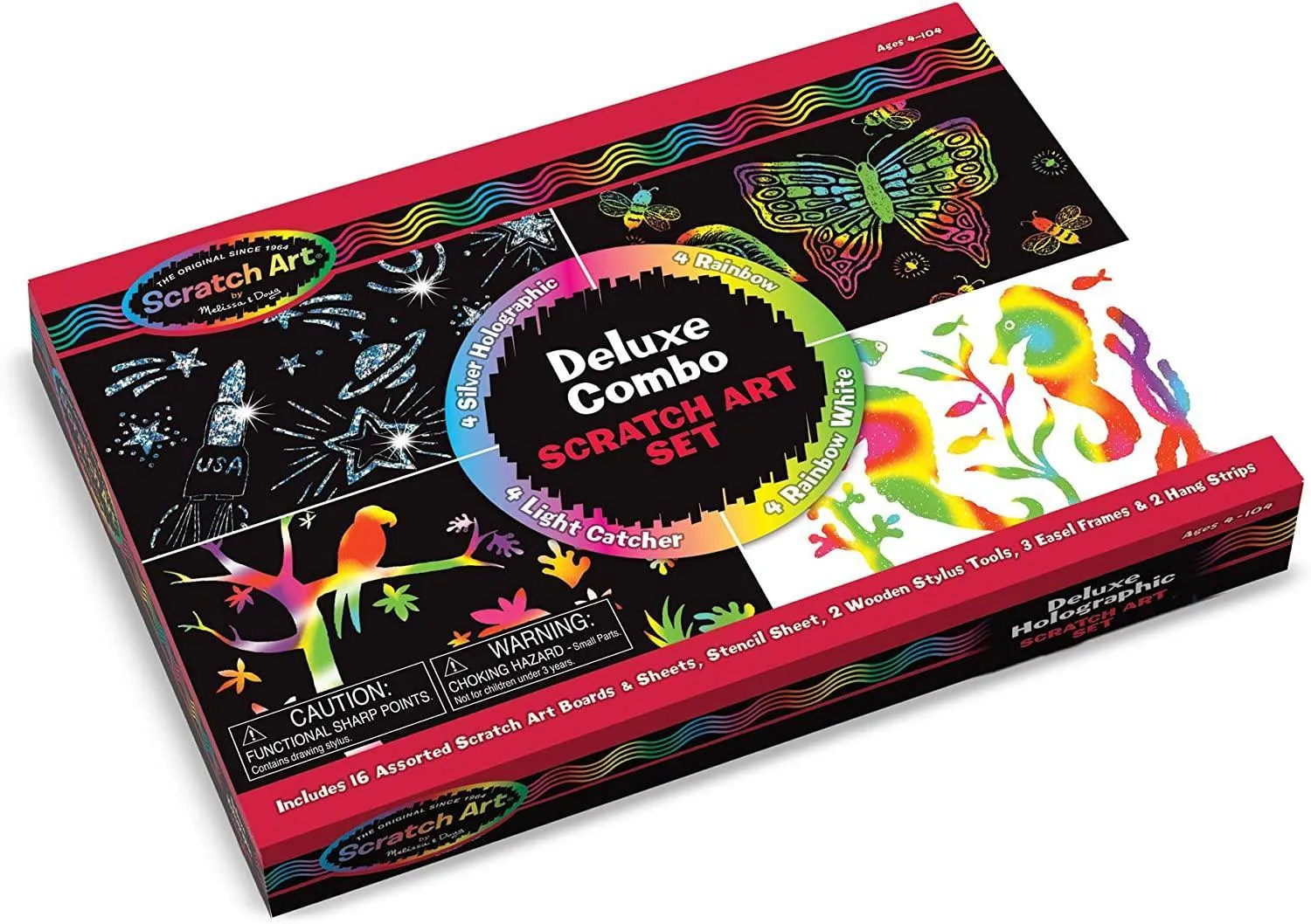 Melissa & Doug Deluxe Scratch Art Set Personal Treasure