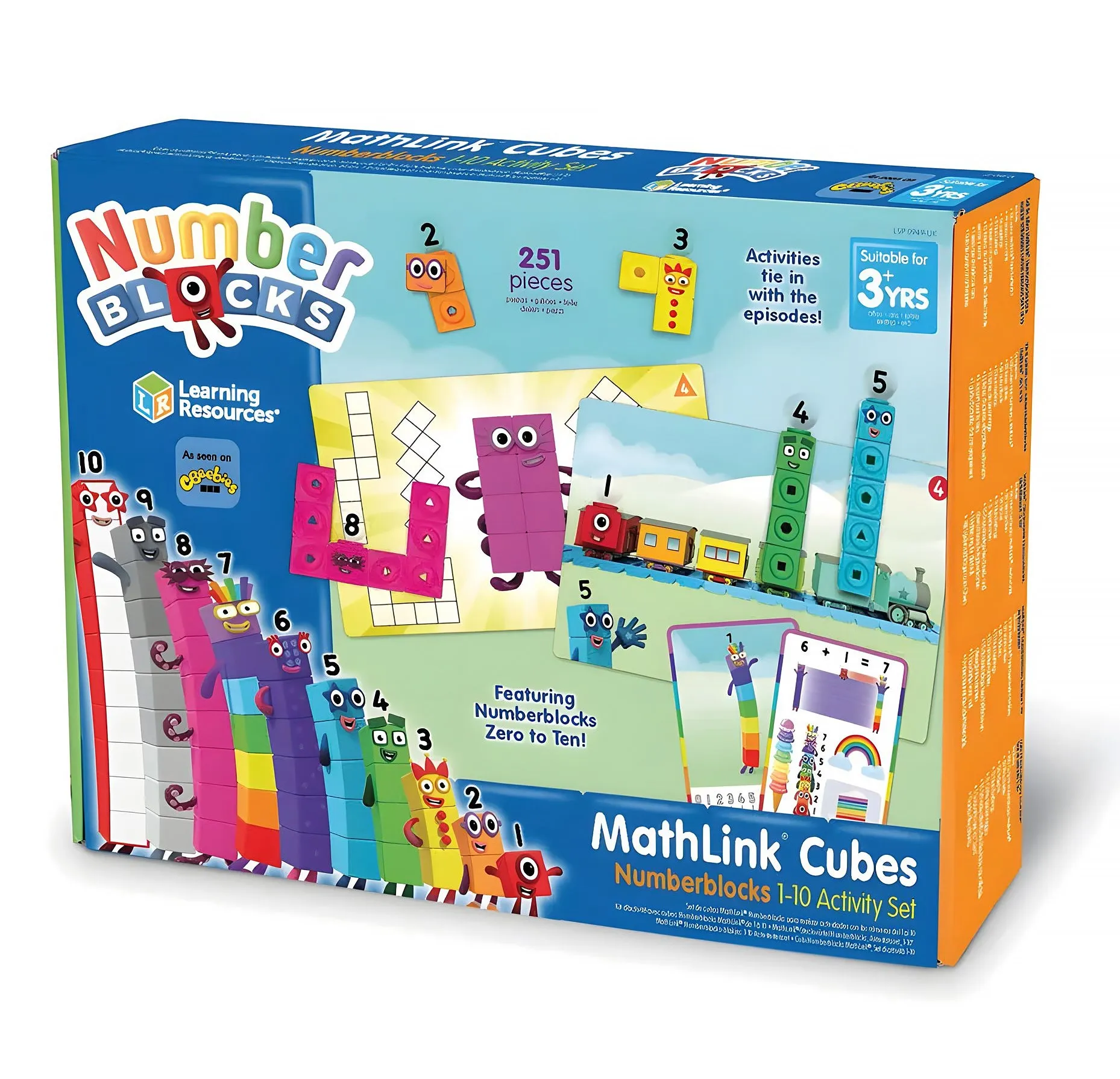 Learning Resources MathLink Cubes Numberblocks 1-10 Activity Set Audience Favorite Superhero Toy