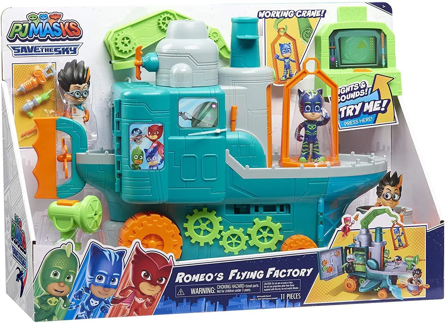 PJ Masks Romeo's Flying Factory Playset Market Trend Pirate Model