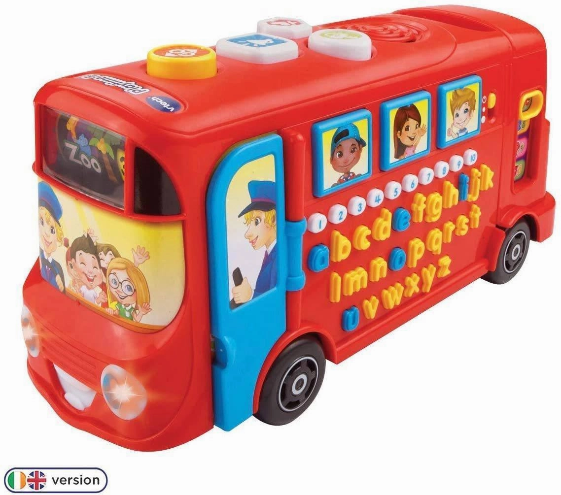 VTech Playtime Interactive Educational Bus Display Piece Customizable Toy