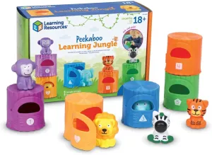 Learning Resources Peekaboo Learning Jungle Chrome Plated Acrylic Stand