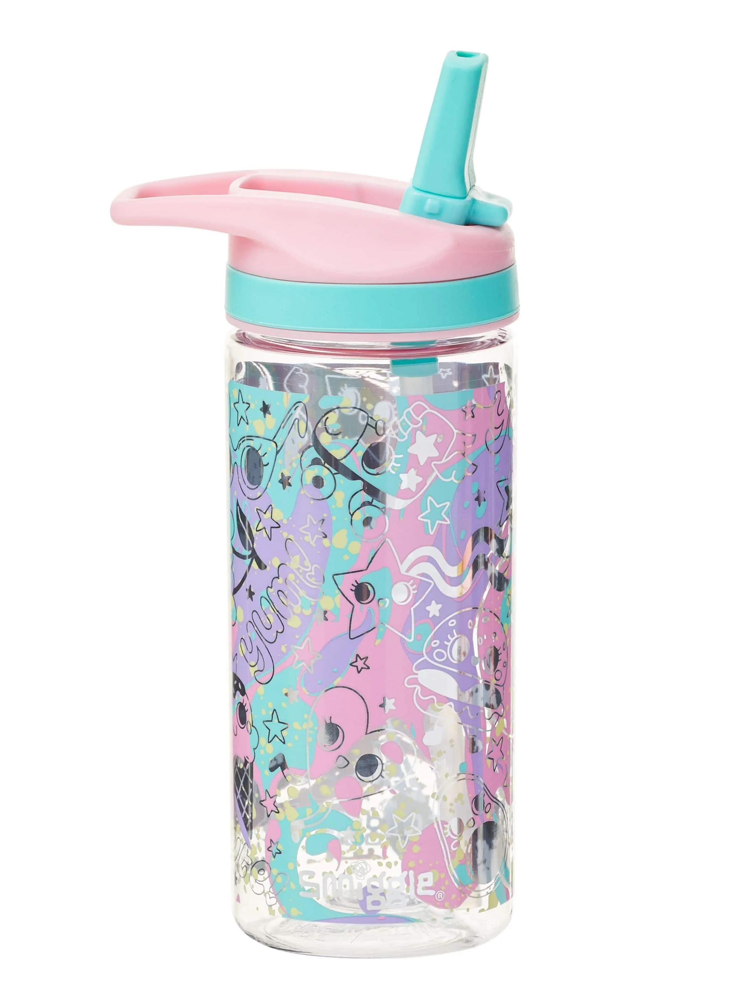 Modular Design Articulated Joint SMIGGLE Sky Hi Junior Plastic Drink Bottle 440Ml - Peach