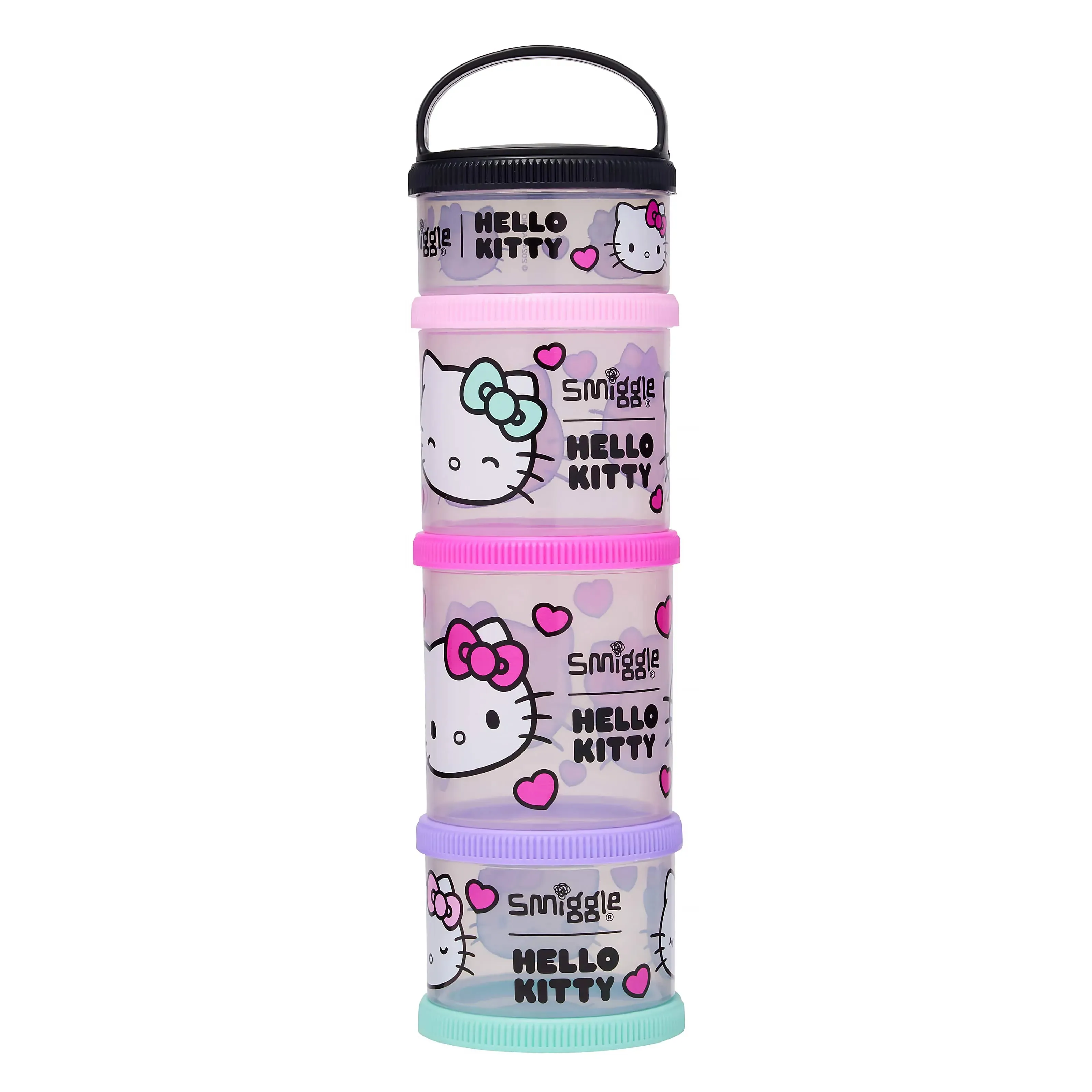 Smiggle Hello Kitty Snack & Stack Containers Articulated Figure Detailed Statue