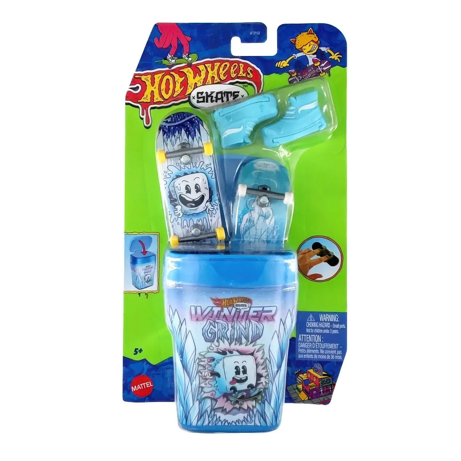 Hot Wheels Winter Grind Skate Flavor Container Display Piece