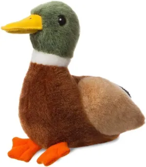 AURORA Mini Flopsies 8-inch Mallard Duck Soft Toy Educational Display