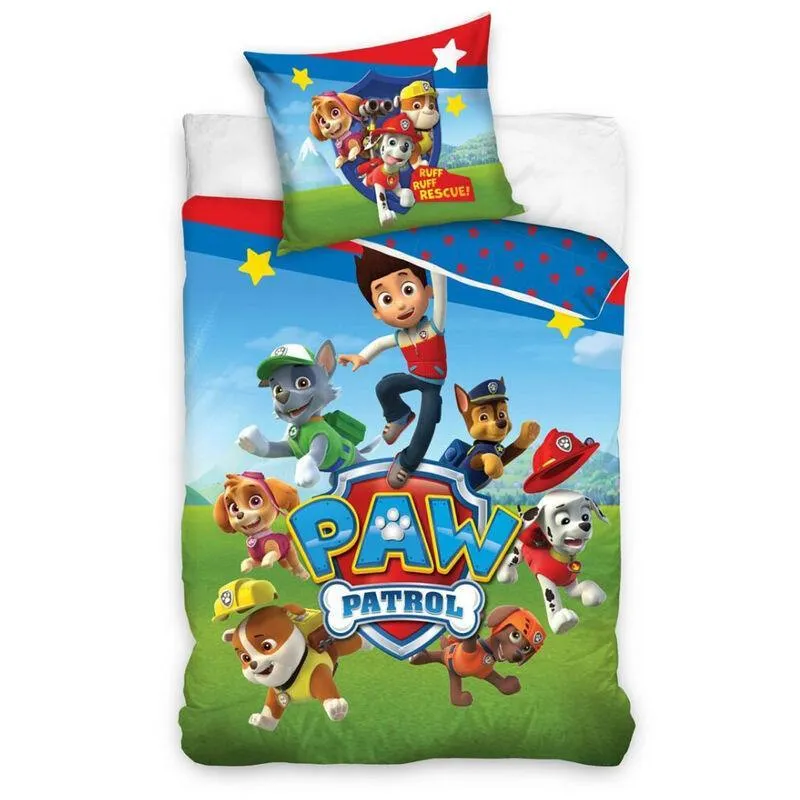 Paw Patrol Microfibre Duvet Cover Bed 90cm Daily Decor