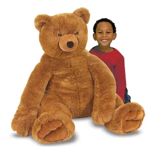 Melissa & Doug 2138 Jumbo Brown Teddy Bear PVC Toy Bronze Cast