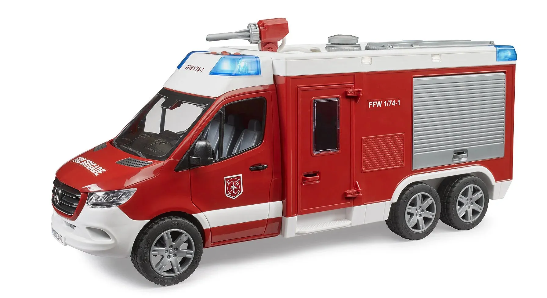 Cartoonish Design BRUDER MB Sprinter Fire Service Rescue Vehicle