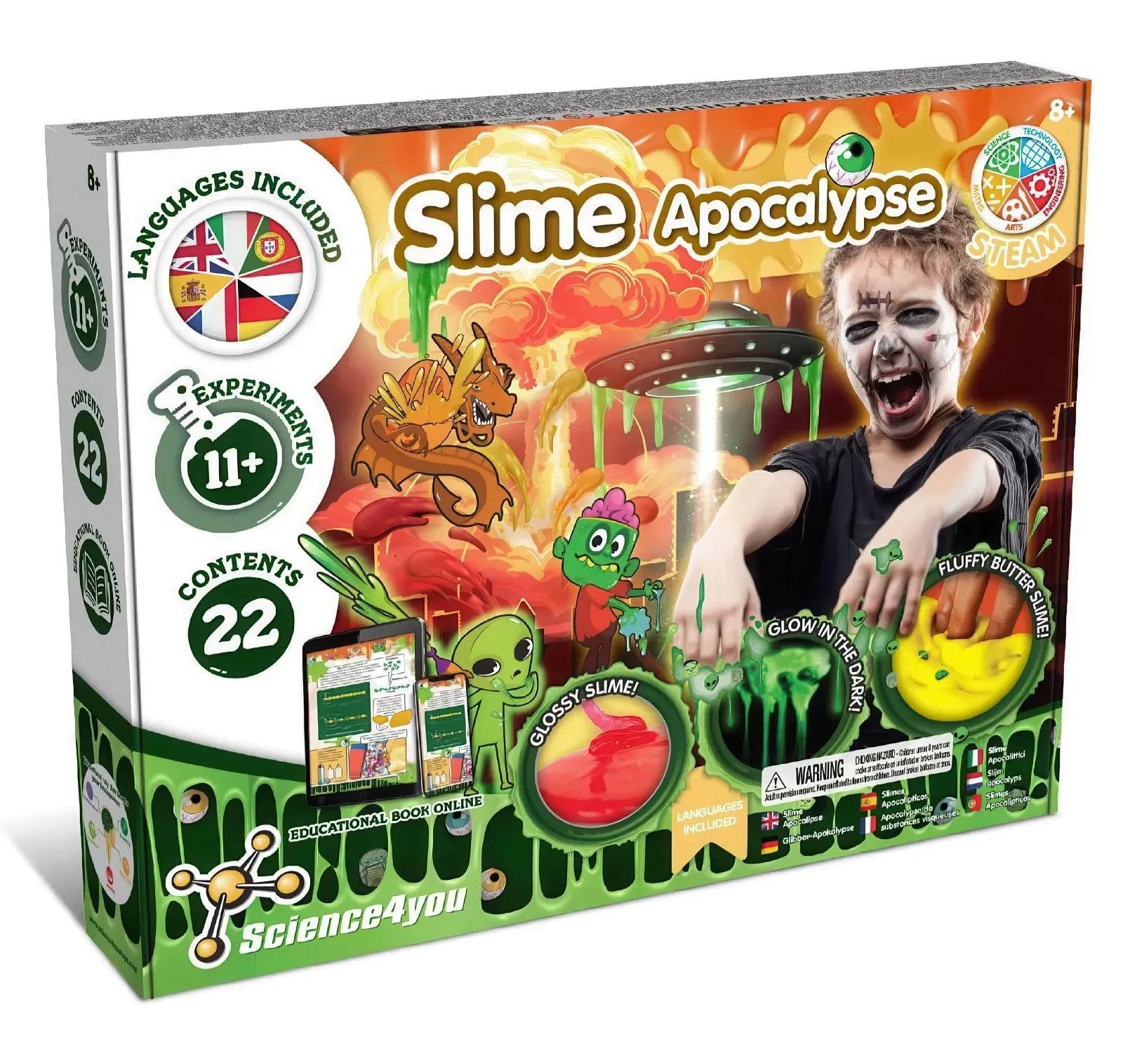 School Project Steampunk Design Science4you Apocalypse Slime Set