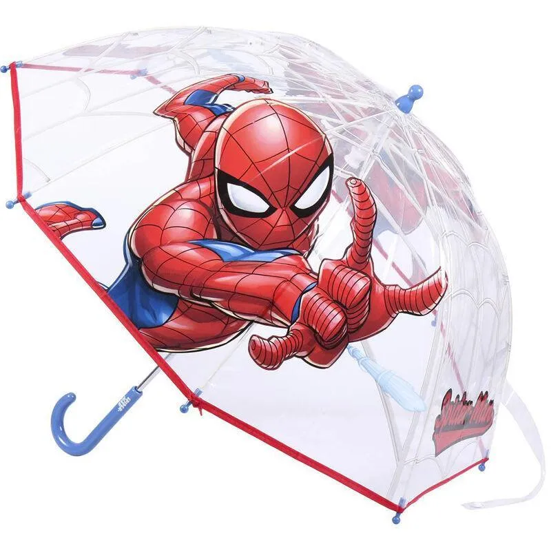 Fall Decor Marvel Spiderman Bubble Manual Umbrella 45cm