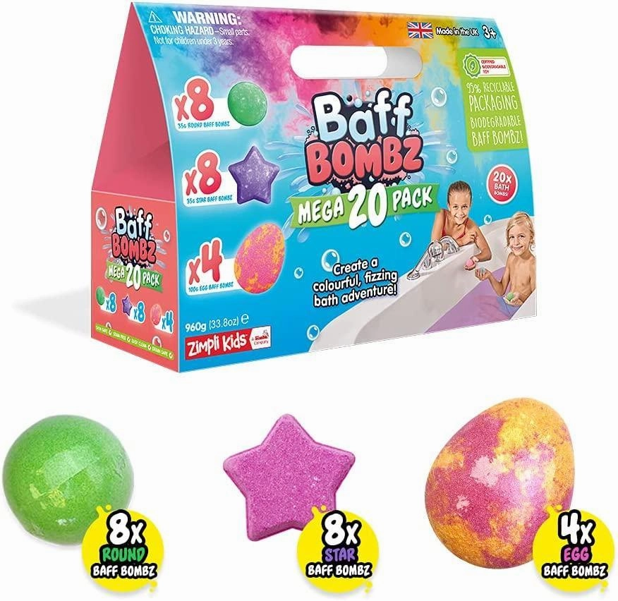 Weapon Prop Swapable Head Zimpli Kidz Baff Bombz Mega Value Pack 20pk