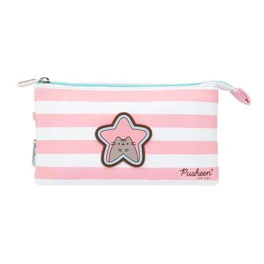 Pusheen Rose Collection Triple Pencil Case Elegant Pose