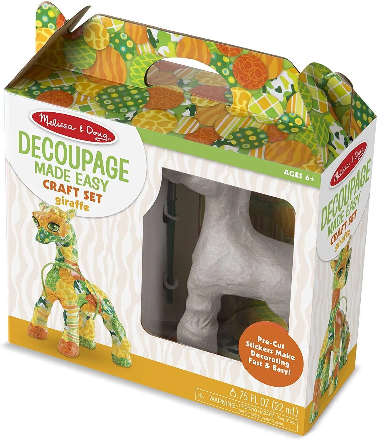 Hobbyist Community Unisex Design Melissa & Doug 40104 Decoupage Giraffe Paper Mache Craft Kit