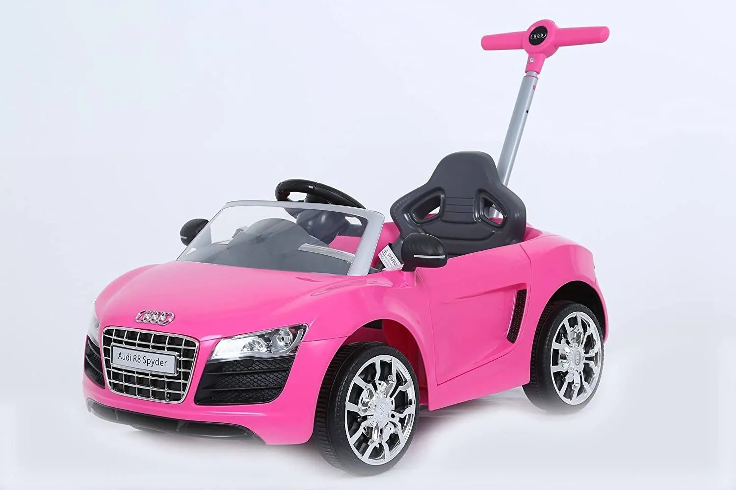 Medieval Knight Childhood Memory ROLLPLAY Audi R8 Spyder Push Car Pink