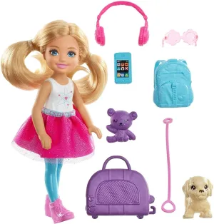 Robot Design Barbie  Chelsea Doll and Travel Set with Puppy