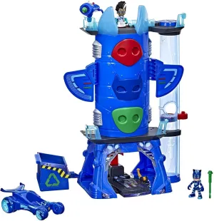 PJ Masks Deluxe Battle HQ  Headquarters Playset with 2 Action Figures and Vehicle Gender Neutral