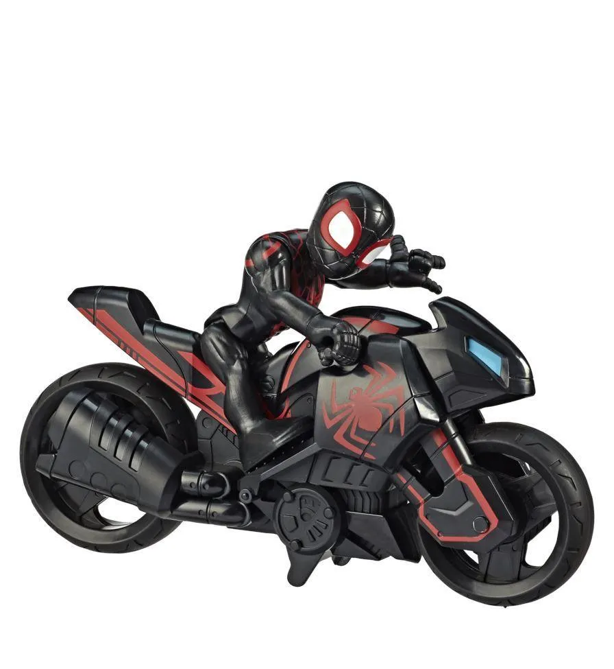 Playskool Heroes Kid Arachnid And Motorcycle Playset Character Hero Game Adaptation