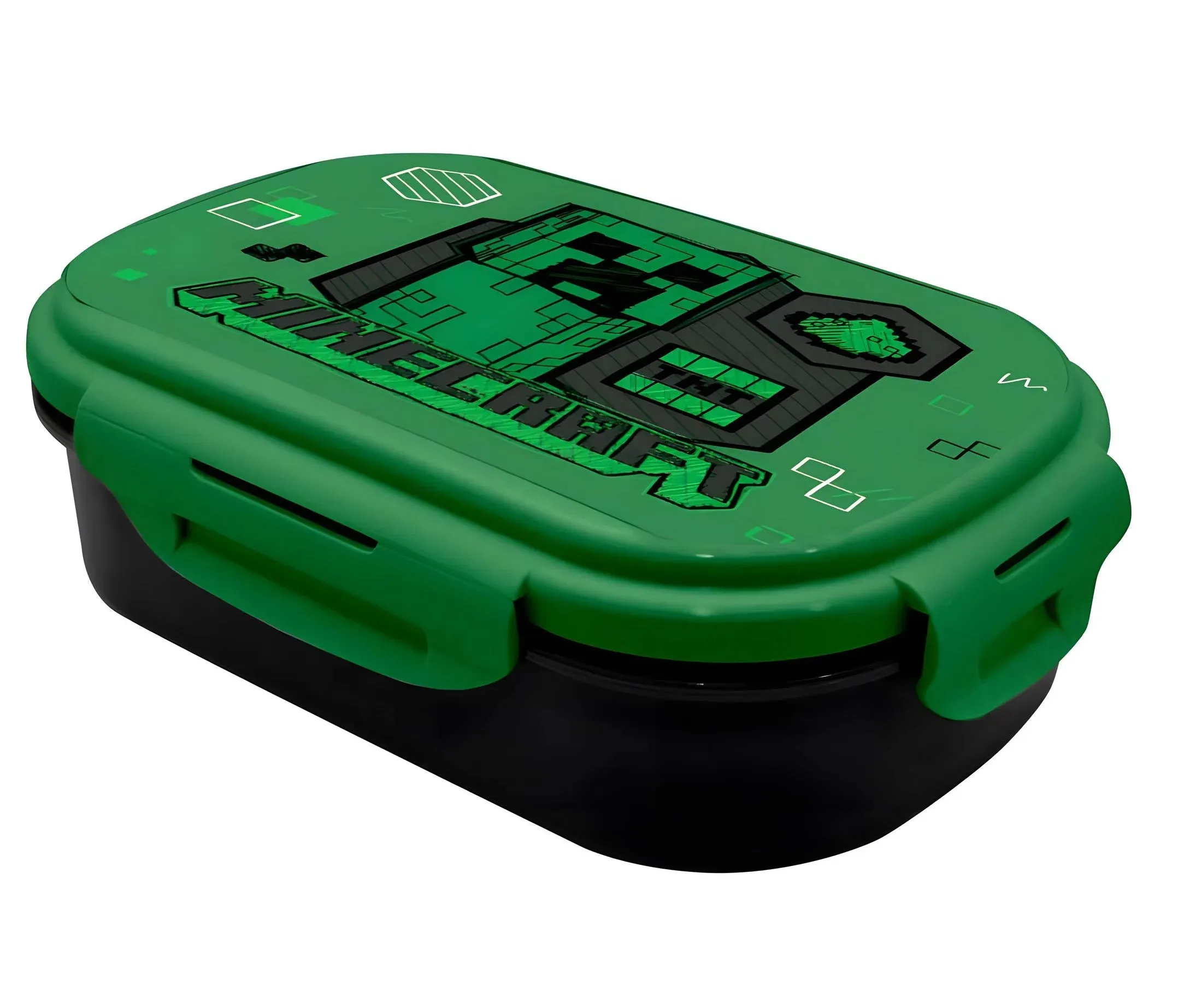 Imaginary Play Electronic Toy Minecraft Lunch Box and Cutlery Set