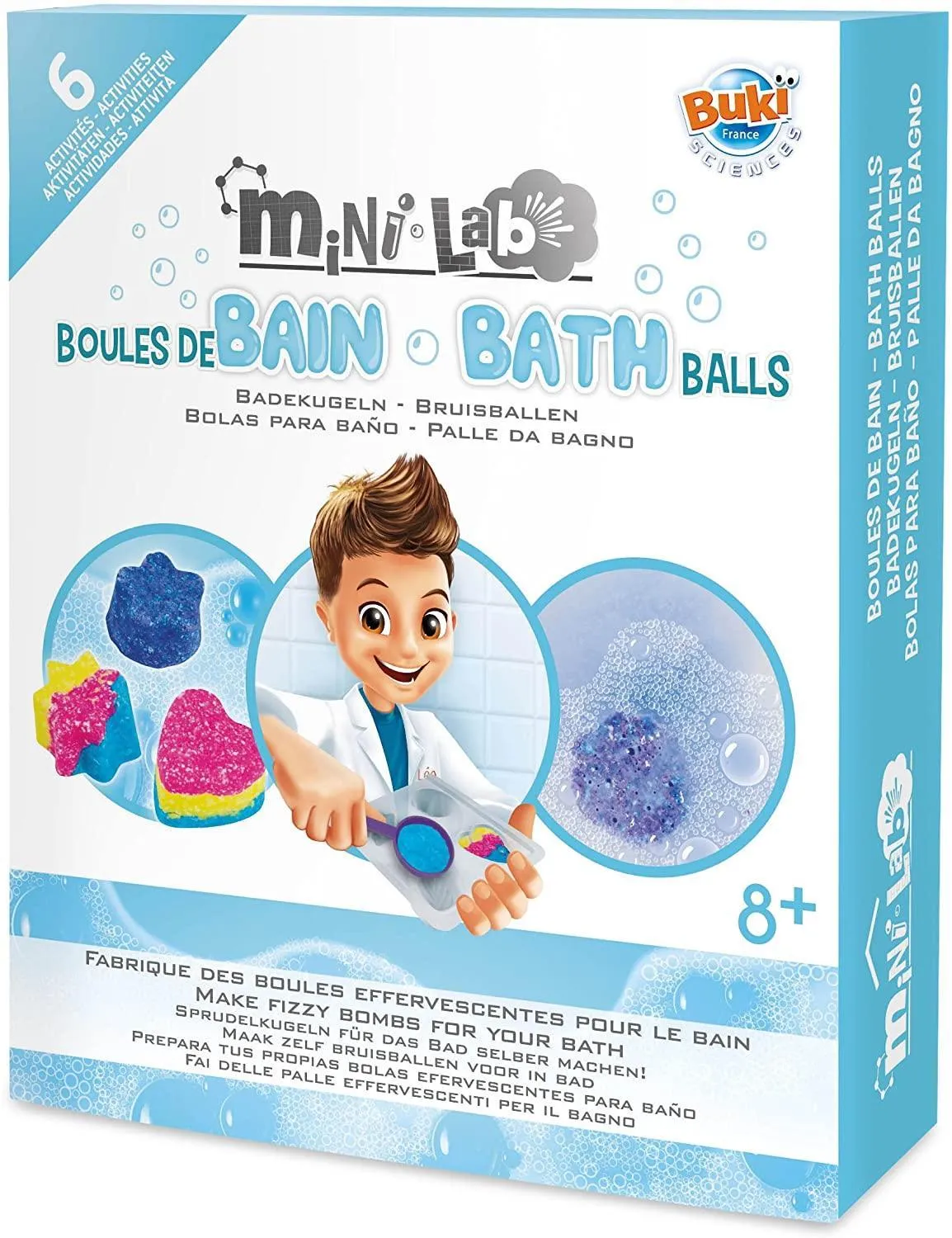 BUKI France 3010 - Mini Lab Bath Balls Playset Industrial Decor