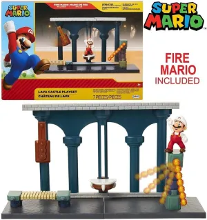 Posable Replica Super Mario JPA40017 Lava Castle Playset
