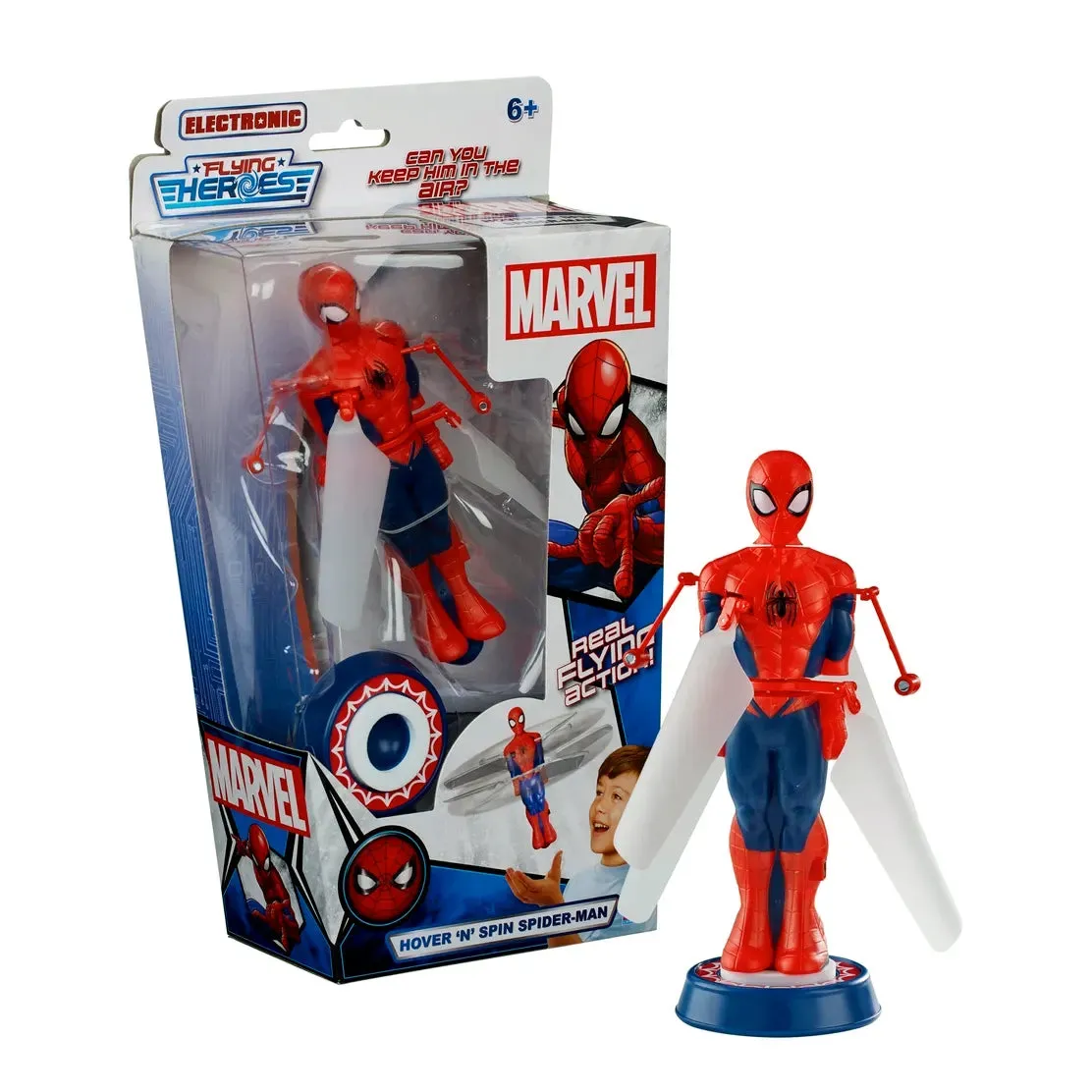 Flying Heroes Hover n' Spin Spider-Man Amateur Hobby Hero Replica