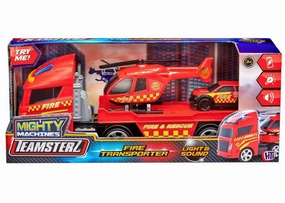 Teamsterz Small Fire Helicopter Transporter Spirit Animal Vinyl Hero
