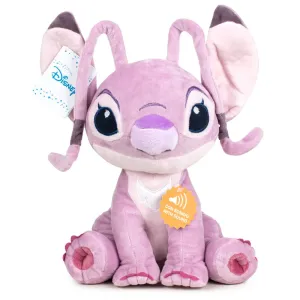 Battle Ready Disney Stitch Angel Soft Plush Toy With Sound 30cm