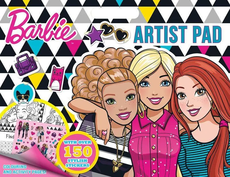 Barbie Giant Artist Pad Fall Decor Abstract art