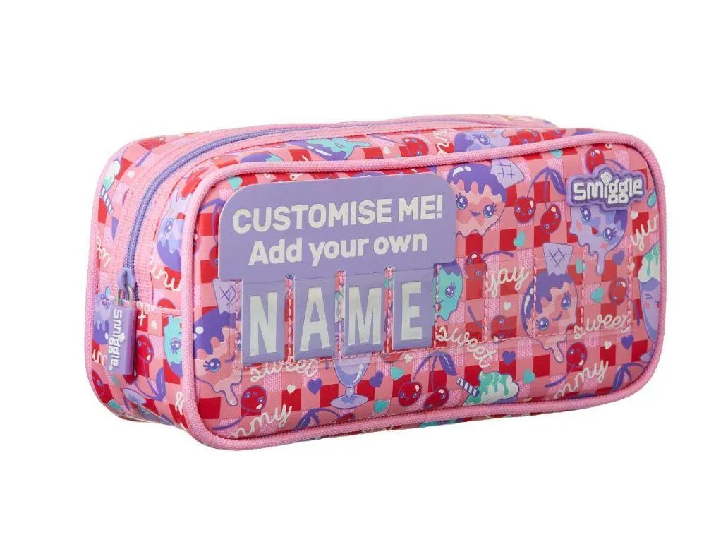 Book Character SMIGGLE Plus Cruiser Id Pencil Case - Pink