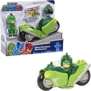 PJ Masks Kickback Motorcycles-Gekko 2 Piece Figure Set Ancient Sculpture