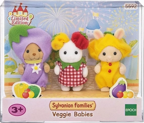 Transforming Toy Ecommerce Sylvanian Families  Baby Trio in Vegetable Costumes