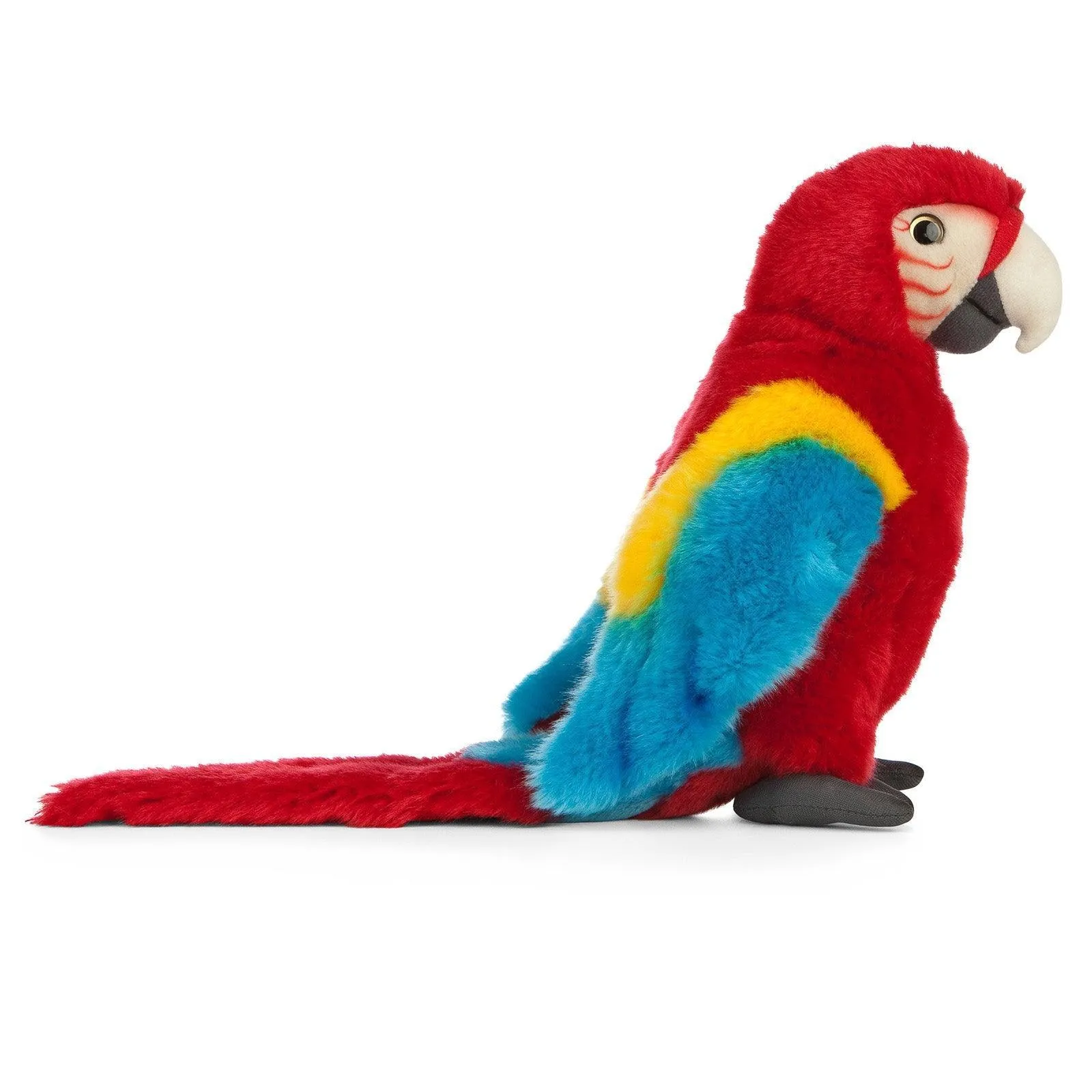 LIVING NATURE AN470 Red Macaw Parrot Soft Toy Bookcase Display