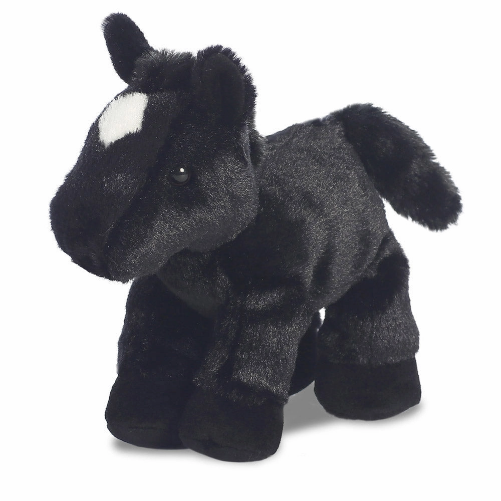 Shockproof Build Portrait Craftsperson Mini Flopsies Beau Black Horse 20,5cm