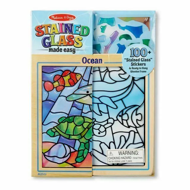 Tourist Memorabilia Melissa & Doug 18582 Stained Glass Made Easy Ocean Activity Set