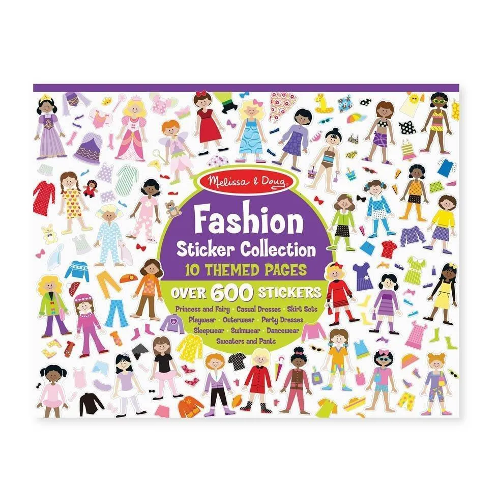 Melissa & Doug 14190 Fashion Sticker Collection Vinyl Figure