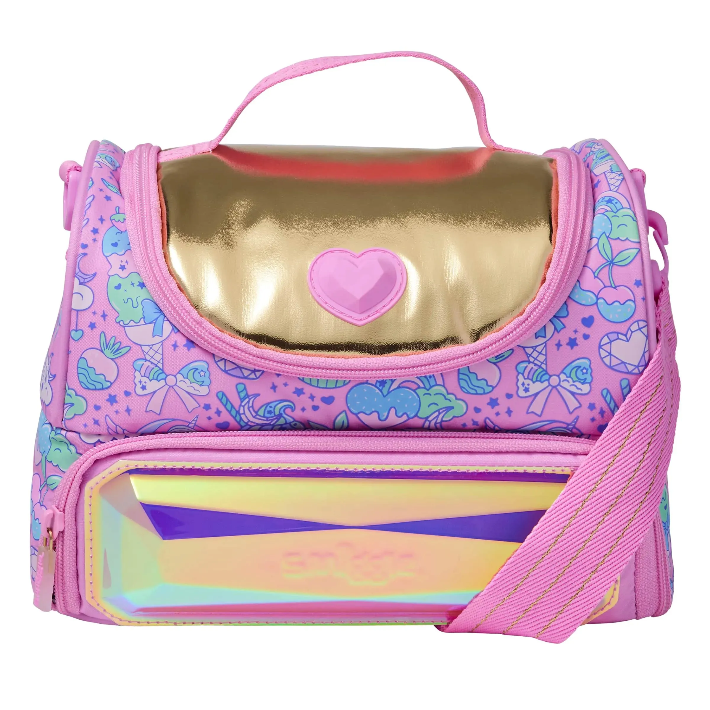 Smiggle Radiant Large Double Lunchbox With Strap Gaming Figure